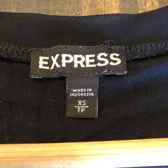 Express Sequin Tank Top Women’s XS Animal Print Black Snakeskin Print Biker Boho - Picture 3 of 8